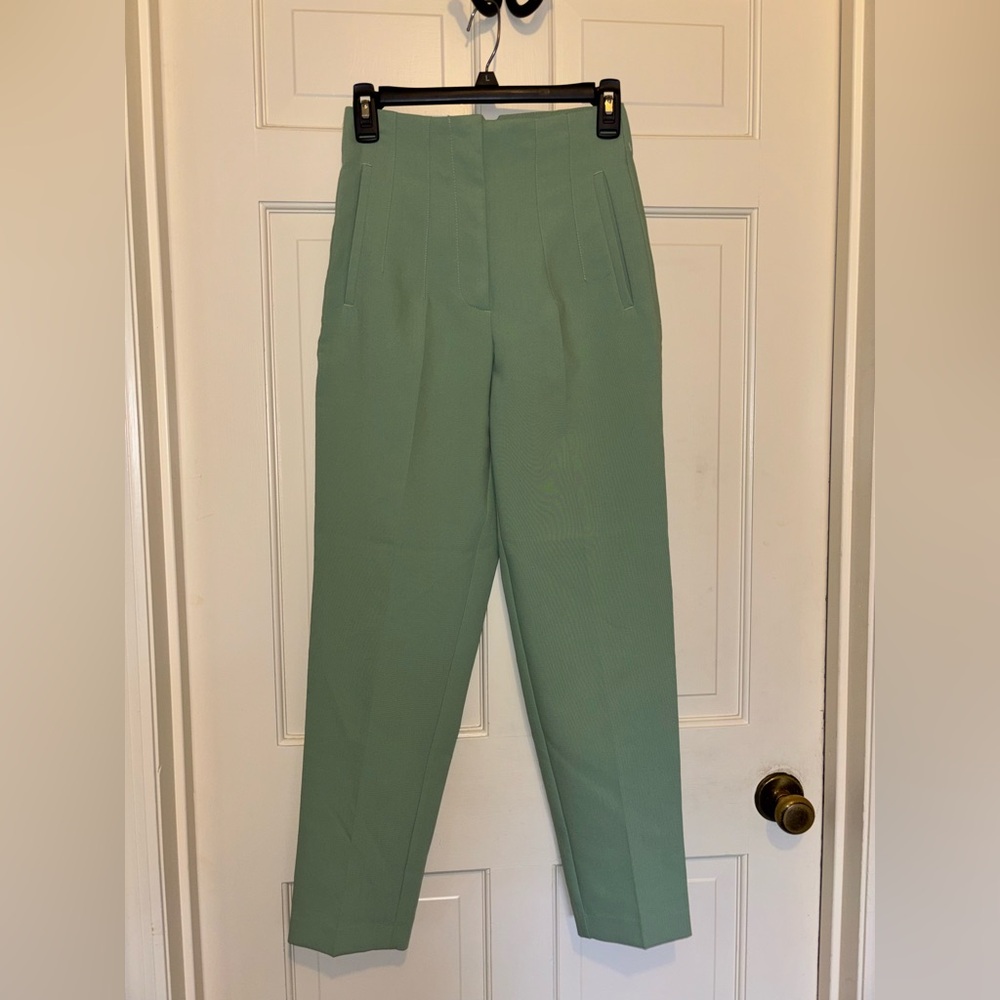 Zara high waisted Straight Leg Pants party formal travel winter summer business